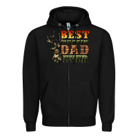 Black best buckin' dad ever Zipper Hoodie - Artiststas
