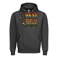 Charcoal Heather best buckin' dad ever Zipper Hoodie - Artiststas