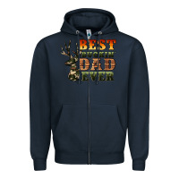 Navy best buckin' dad ever Zipper Hoodie - Artiststas