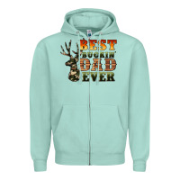 Best Buckin' Dad Ever Zipper Hoodie | Teevron