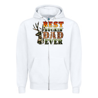 White best buckin' dad ever Zipper Hoodie - Artiststas