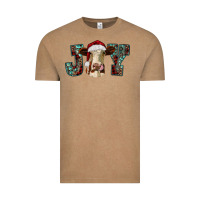 Vintage Coffee christmas joy with heifer cow Vintage Tee - RanaPortraitStore