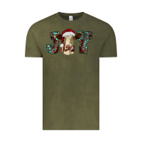 Vintage Olive christmas joy with heifer cow Vintage Tee - RanaPortraitStore