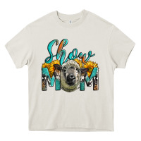 Cream Western Show Mom Sheep Heavy Core Tee - LillyAllenDesigns