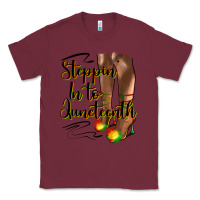 Burgundy steppin' in to juneteenth heels Classic Tee - HRA Design Shop