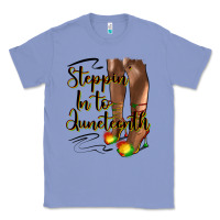 Colony Blue steppin' in to juneteenth heels Classic Tee - HRA Design Shop