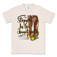 Natural steppin' in to juneteenth heels Classic Tee - HRA Design Shop