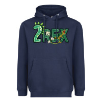 Navy two rex Heavyweight Hoodie - MaliasSmallBusiness
