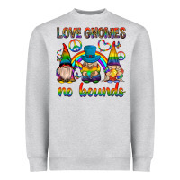 Heather Grey pride gnomies Heavyweight Sweatshirt - texasbilliewilder