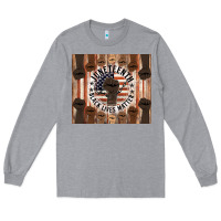 Heather Grey black lives matter Long Sleeve Tee - HRA Design Shop