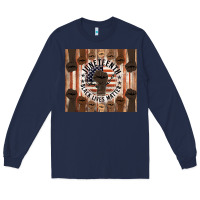 Navy black lives matter Long Sleeve Tee - HRA Design Shop