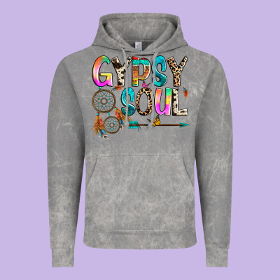 Gypsy Soul Vintage Hoodie Designed By Texasbilliewilder