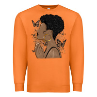 Carrot black woman praying Premium Sweatshirt - MaliasSmallBusiness
