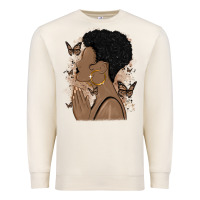 Sandshell black woman praying Premium Sweatshirt - MaliasSmallBusiness