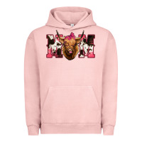 Pigment Salmon Highland Cow Mom Urban Hoodie - Bettercallsaul