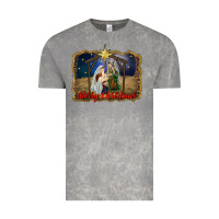 Cloud Rock merry christmas holy family Vintage Tee - RanaPortraitStore