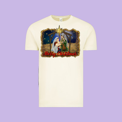Merry Christmas Holy Family Vintage Tee Designed By Ranaportraitstore