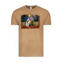 Vintage Camel merry christmas holy family Vintage Tee - RanaPortraitStore