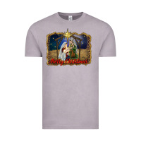 Vintage Zinc merry christmas holy family Vintage Tee - RanaPortraitStore
