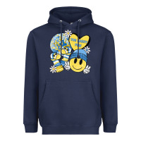 Navy the lucky few Heavyweight Hoodie - MaliasSmallBusiness