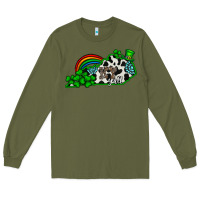 Army Green kentucky yall Long Sleeve Tee - CowhideDigitalArt