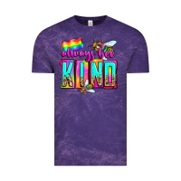 Cloud Purple always bee kind Vintage Tee - Zillion Design Studio