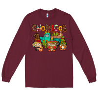 Burgundy gnomigos Long Sleeve Tee - AdoDesignShop