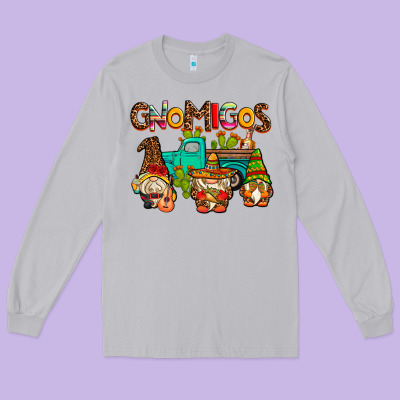 Gnomigos Long Sleeve Tee Designed By Adodesignshop