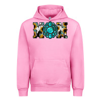 Fuchsia Pink Sunflower Turquoise Gemstone Cowhide Mom Urban Hoodie - Bettercallsaul