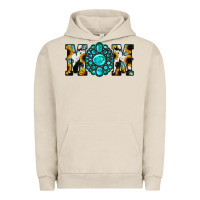 Pigment French Oak Sunflower Turquoise Gemstone Cowhide Mom Urban Hoodie - Bettercallsaul