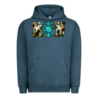 Pigment Midnight Navy Sunflower Turquoise Gemstone Cowhide Mom Urban Hoodie - Bettercallsaul