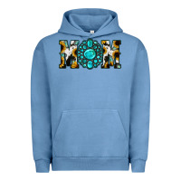 Pigment Pebble Blue Sunflower Turquoise Gemstone Cowhide Mom Urban Hoodie - Bettercallsaul