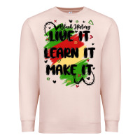 Pale Pink 365 days Premium Sweatshirt - MaliasSmallBusiness
