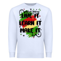White 365 days Premium Sweatshirt - MaliasSmallBusiness