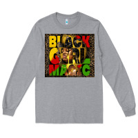 Heather Grey black girl magic Long Sleeve Tee - HRA Design Shop