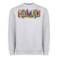Heather Grey pride human Heavyweight Sweatshirt - texasbilliewilder