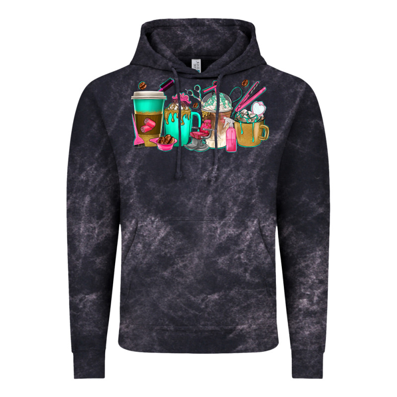 Hair Hustler Coffee Cups Vintage Hoodie by texasbilliewilder | Teevron