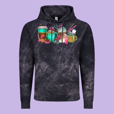 Hair Hustler Coffee Cups Vintage Hoodie Designed By Texasbilliewilder