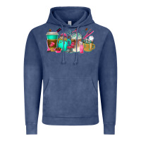 Vintage Denim hair hustler coffee cups Vintage Hoodie - texasbilliewilder