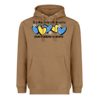 Toasted Coconut it's okay to be little extra down syndrome awarene Heavyweight Hoodie - MaliasSmallBusiness
