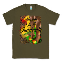 Army Green steppin' in to juneteenth Classic Tee - HRA Design Shop