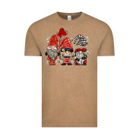 Vintage Coffee ladybug  gnomies Vintage Tee - BarkalooDesign