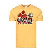 Vintage Mustard ladybug  gnomies Vintage Tee - BarkalooDesign