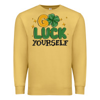 Antique Gold go luck yourself Premium Sweatshirt - MaliasSmallBusiness