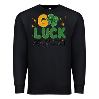 Black go luck yourself Premium Sweatshirt - MaliasSmallBusiness