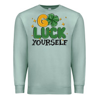 Seafoam go luck yourself Premium Sweatshirt - MaliasSmallBusiness