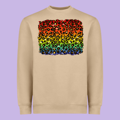 Heavyweight Sweatshirt pride leopard background lgbt