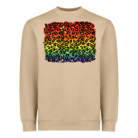 Mushroom pride leopard background lgbt Heavyweight Sweatshirt - texasbilliewilder