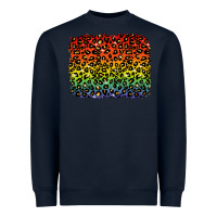 Navy pride leopard background lgbt Heavyweight Sweatshirt - texasbilliewilder