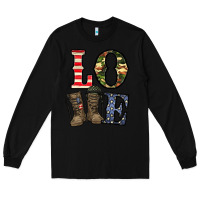 Black loce army Long Sleeve Tee - CowhideDigitalArt